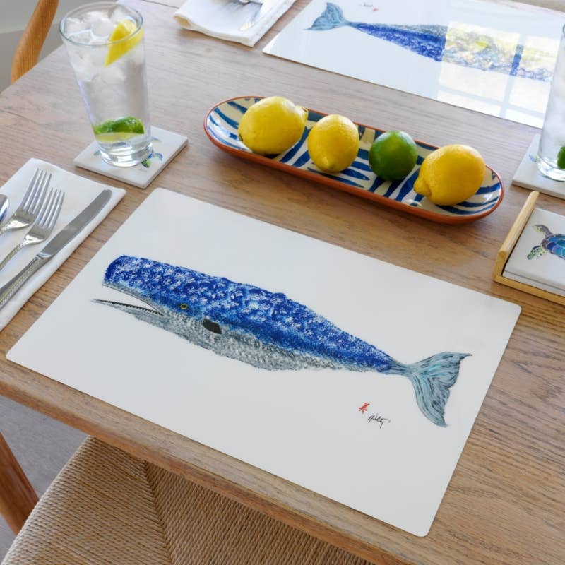 Whale Placemat Vinyl Placemat