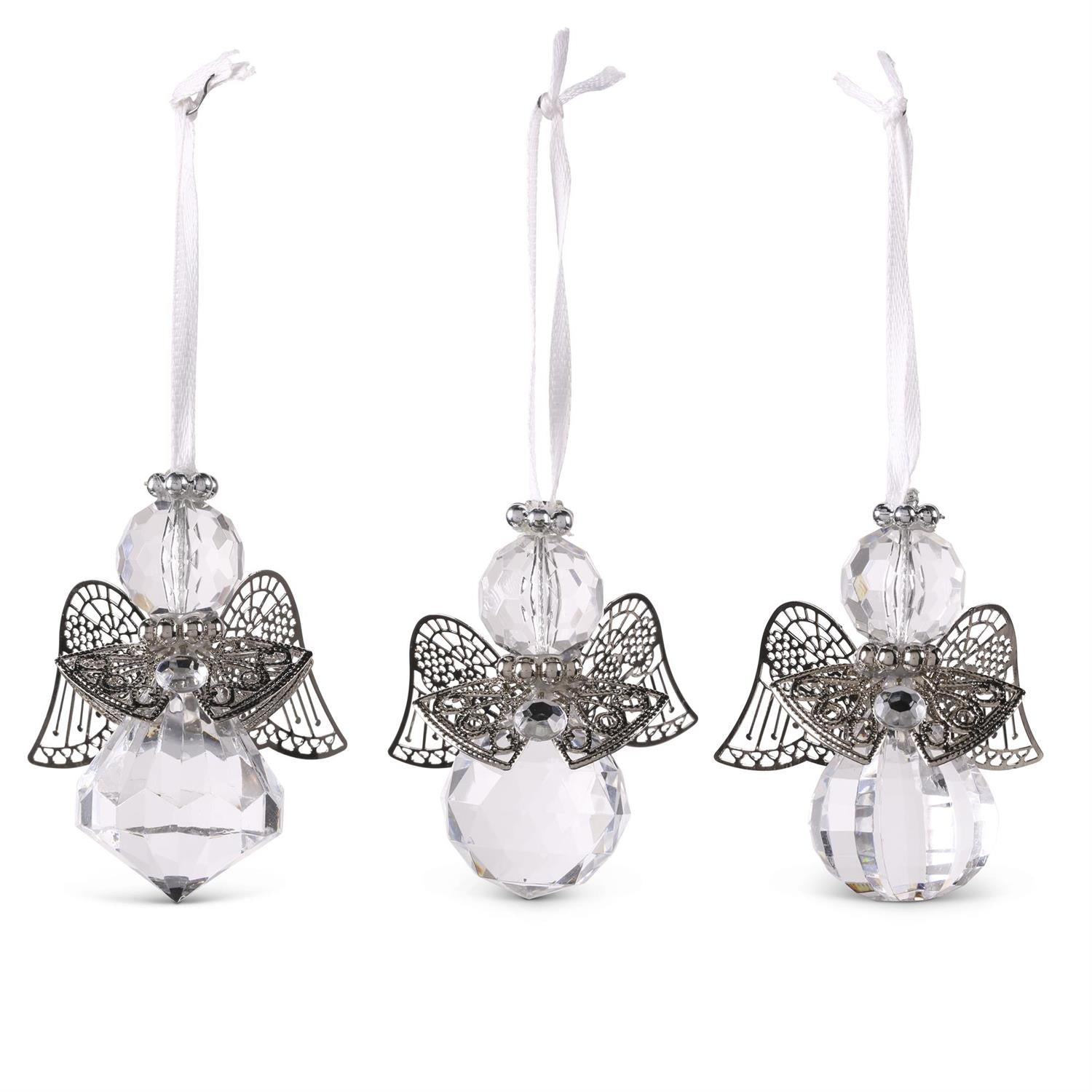 Angel Ornament w/Metal Wings