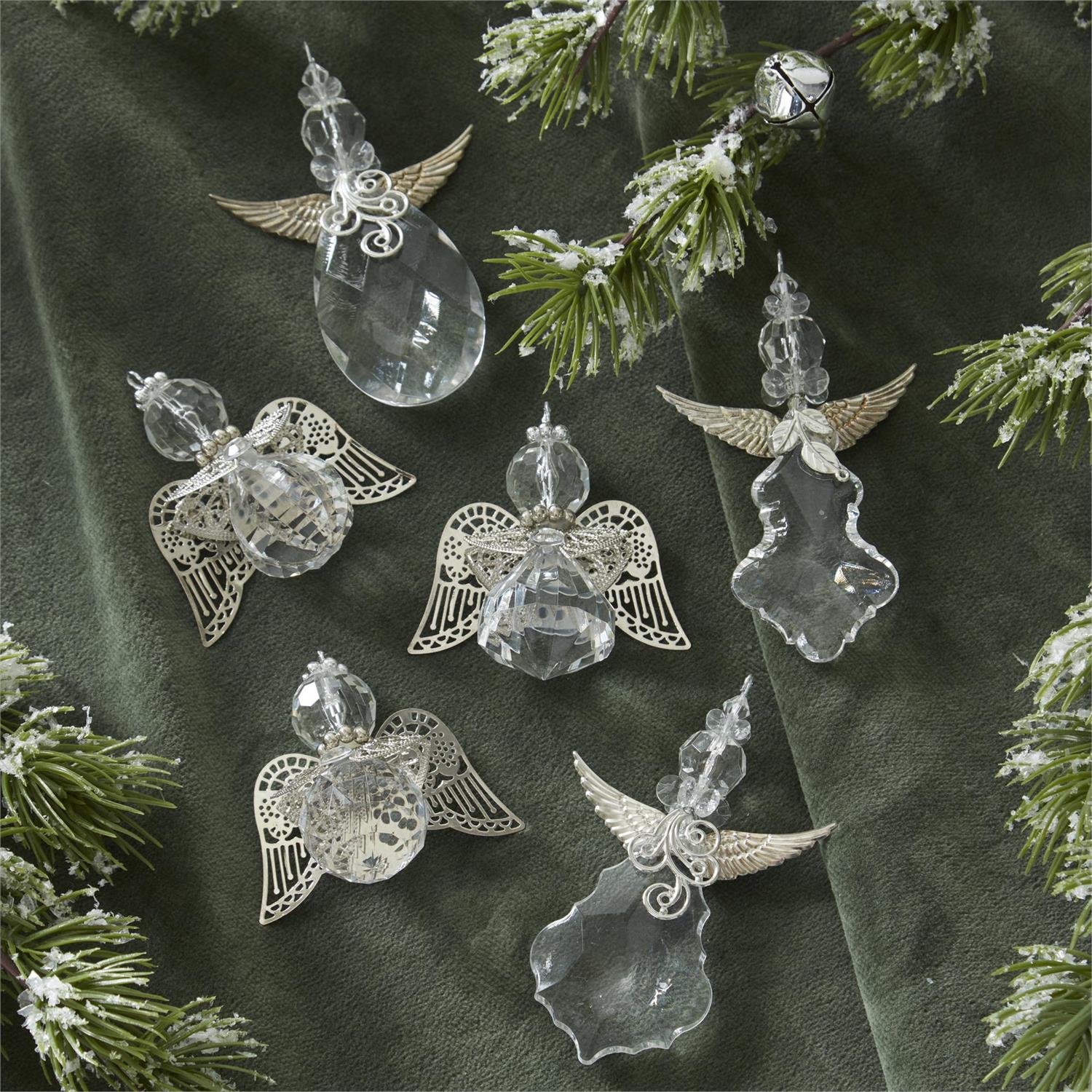 Angel Ornament w/Metal Wings