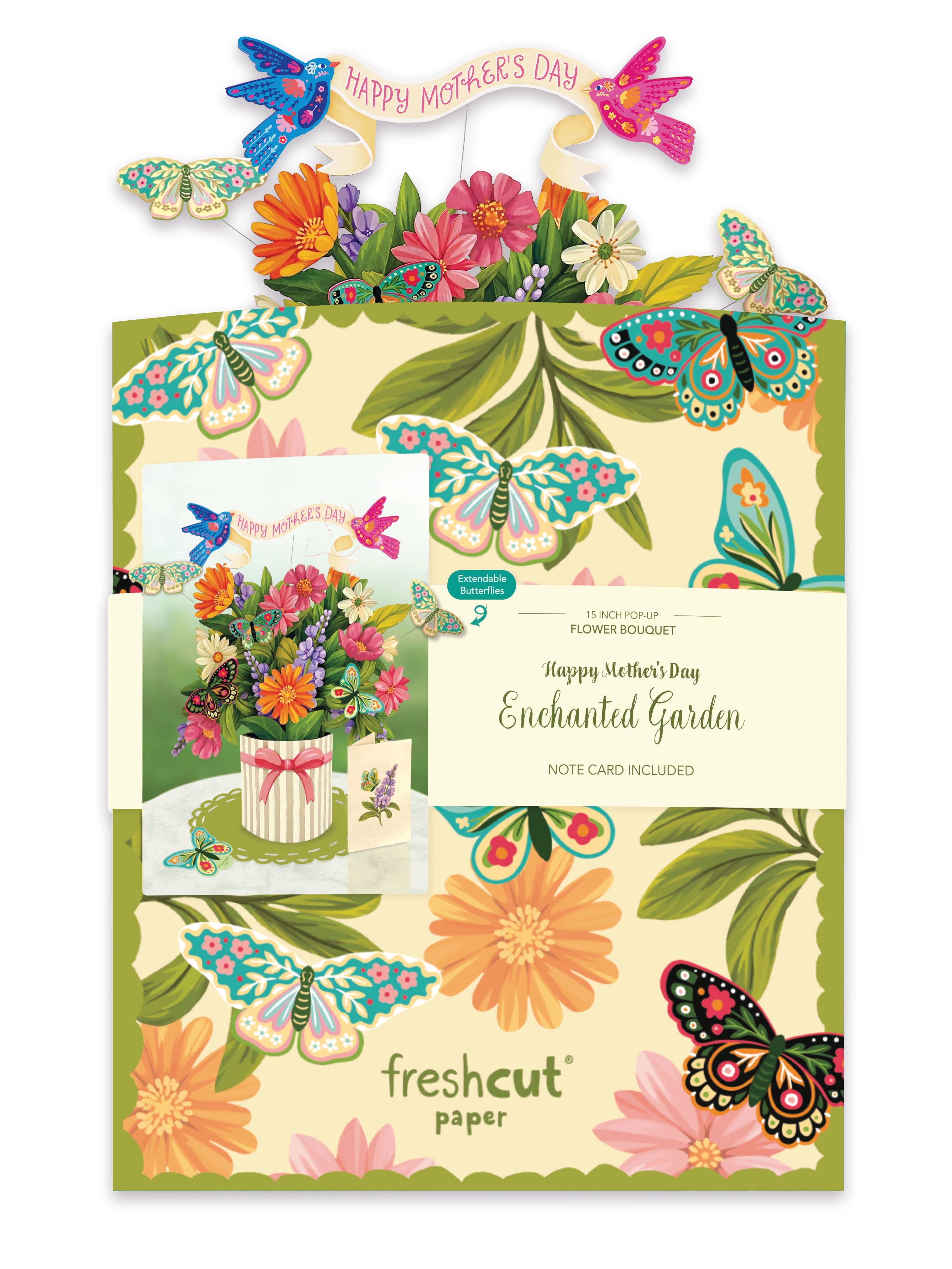 FreshCut Paper Mother’s Day Garden Card Pop-Up Card Fabvilla