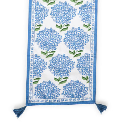 Hydrangea Cotton Table Runner