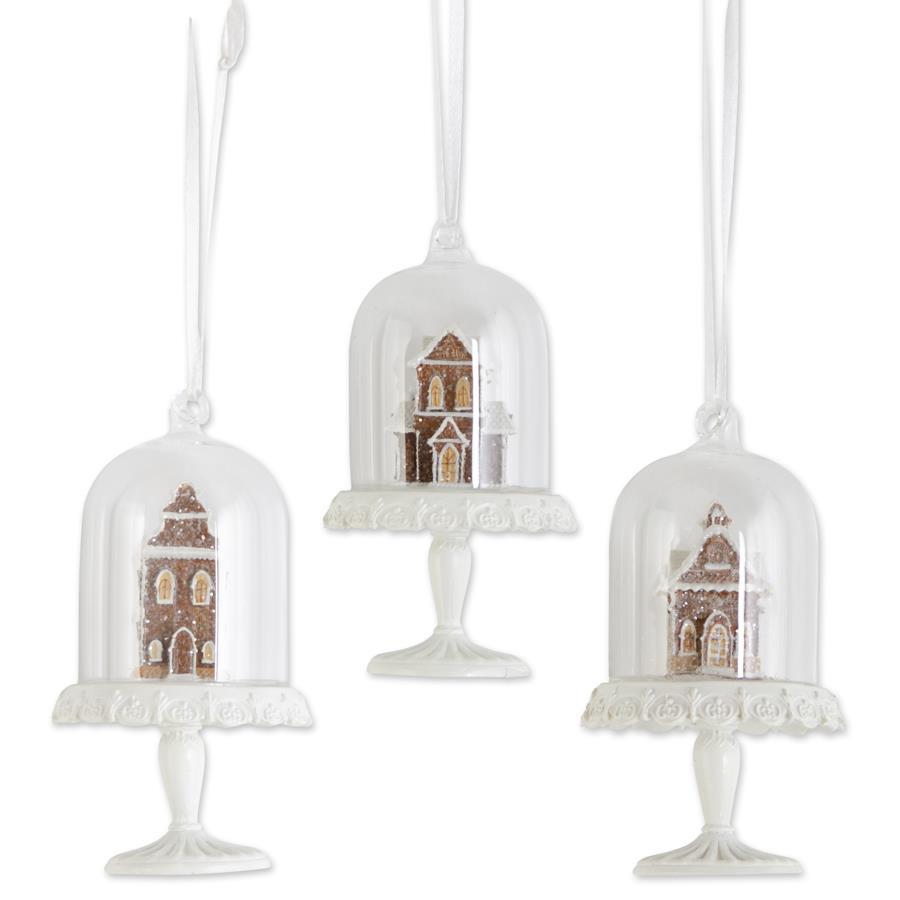 Gingerbread House Dome Ornament