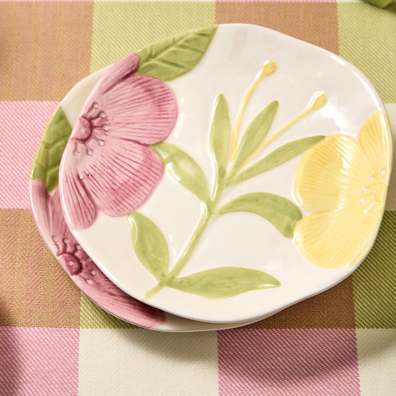 Floral Tidbit Plate