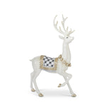 Deer w/Black & White Check Saddles
