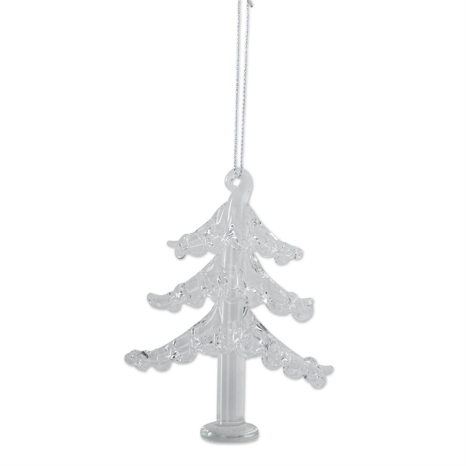 Glass Christmas Tree Ornament