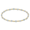 Gemstone Gold Sincerity Pattern 3MM Bead Bracelet