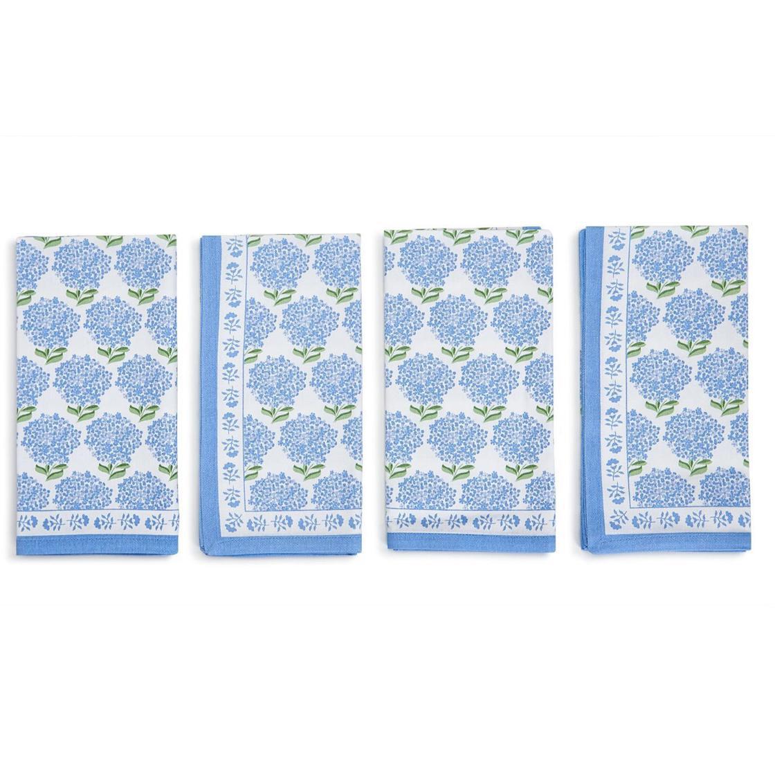 Hydrangea Set of 4 Napkins- twos