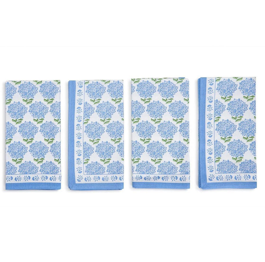 Hydrangea Set of 4 Napkins- twos