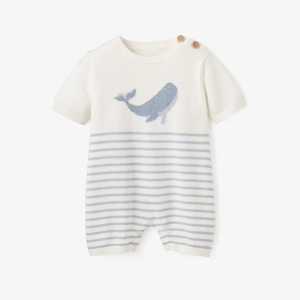 Whale Knit Romper