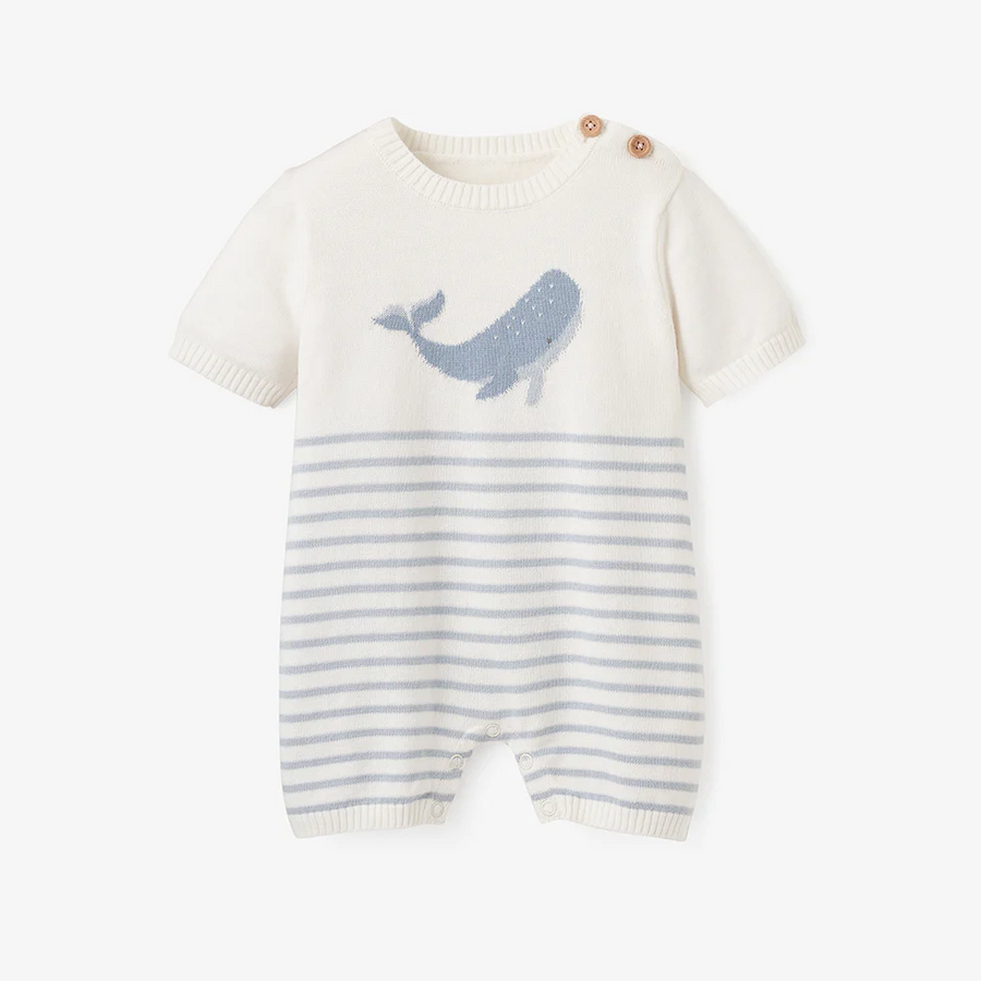 Whale Knit Romper
