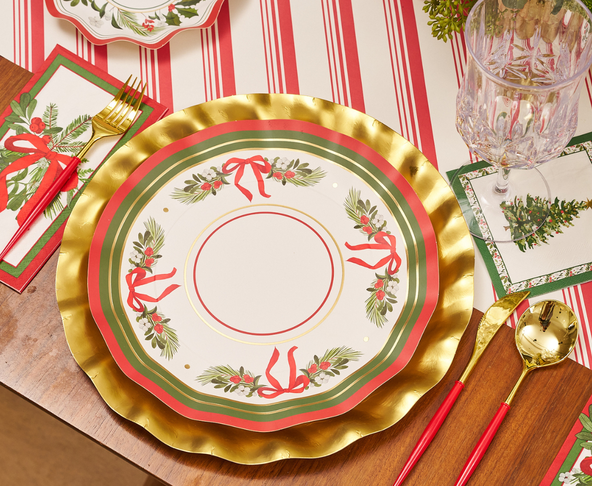 Home for the Holidays Paper Dinner Plate