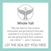 Unleash your inner ocean spirit with the Whale Tail Pendant by Lola