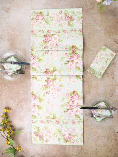 Light Green Blossom Runner