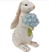 Nibbles Bunny with Blue Hydrangea