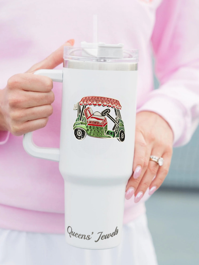 Jeweled Tumbler -40oz -Golf Cart