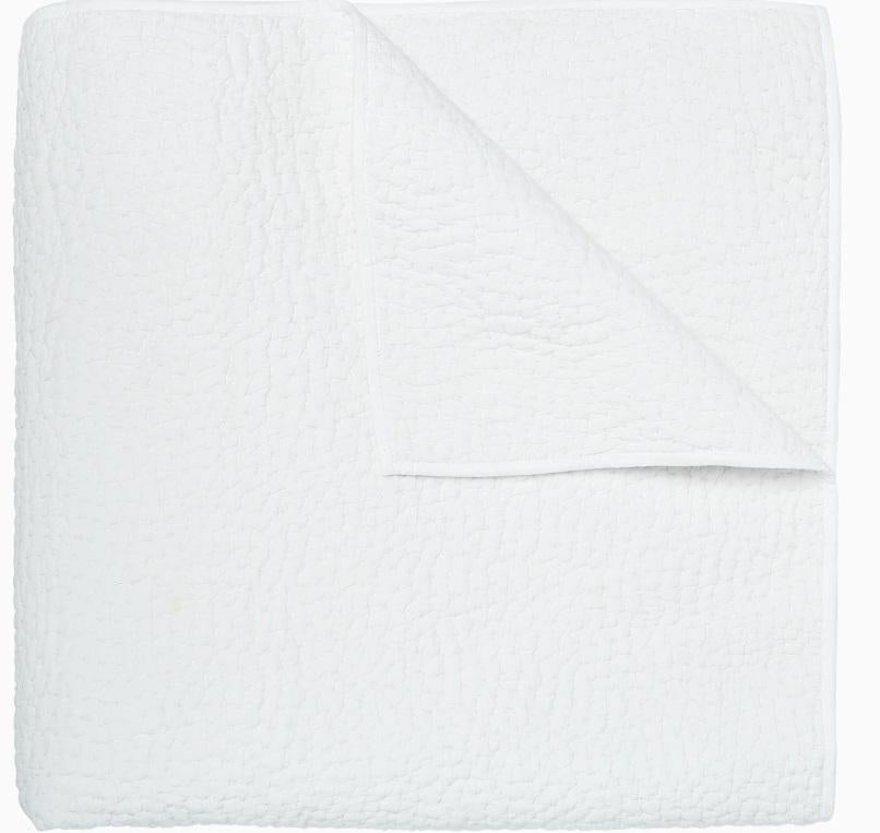 King Size Hand Stitched White Quilt