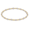 Gemstone Gold Sincerity Pattern 3MM Bead Bracelet