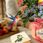 FreshCut Paper Hummingbird Oasis Pop-Up Card 3D Card Fabvilla
