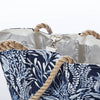 Navy Ocean Flora Handbag
