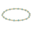 Gemstone Gold Sincerity Pattern 3MM Bead Bracelet