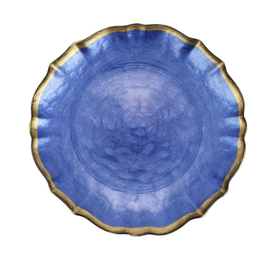 Baroque Glass Cocktail Plate