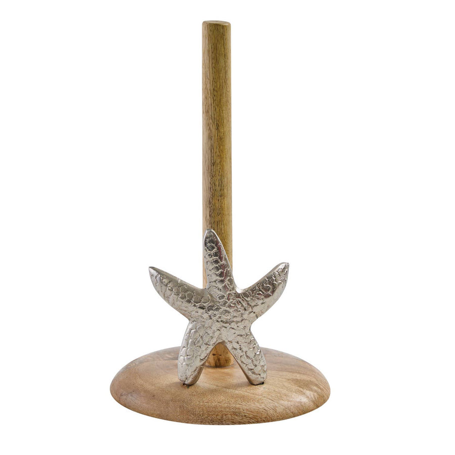 Silver Starfish Paper Towel Holder