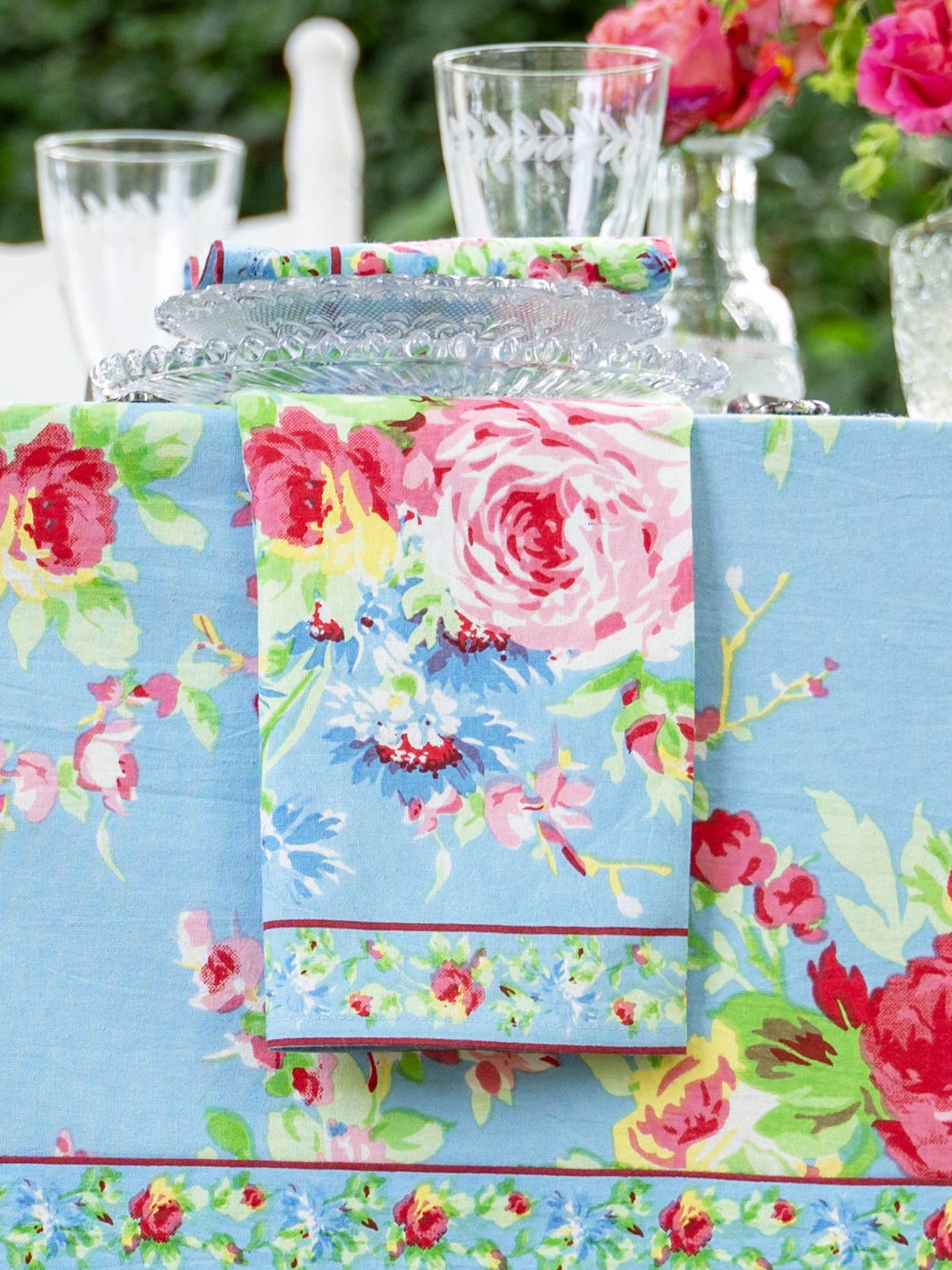 Cottage Rose Napkin Set/4