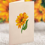 FreshCut Paper Sunflowers Pop-Up Card 3D Bouquet Card Fabvilla