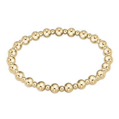 Dignity Grateful Pattern Bracelet - Gold