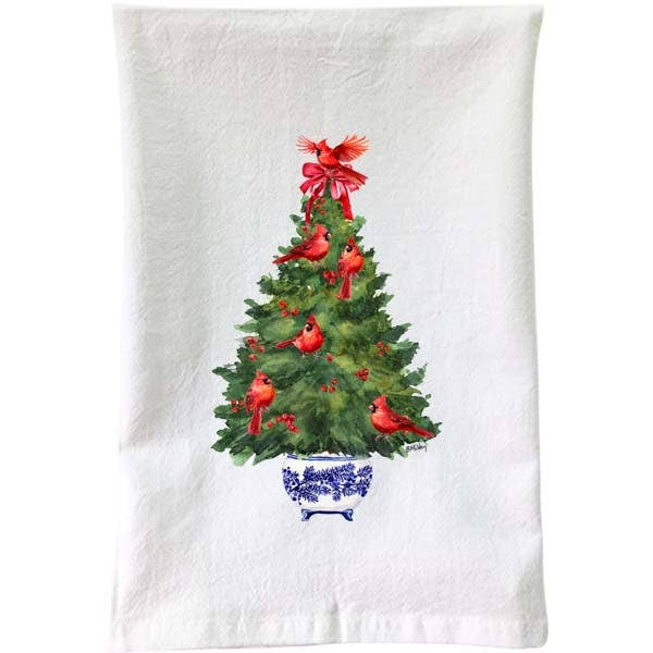 Cardinals Tree Kitchen Towel