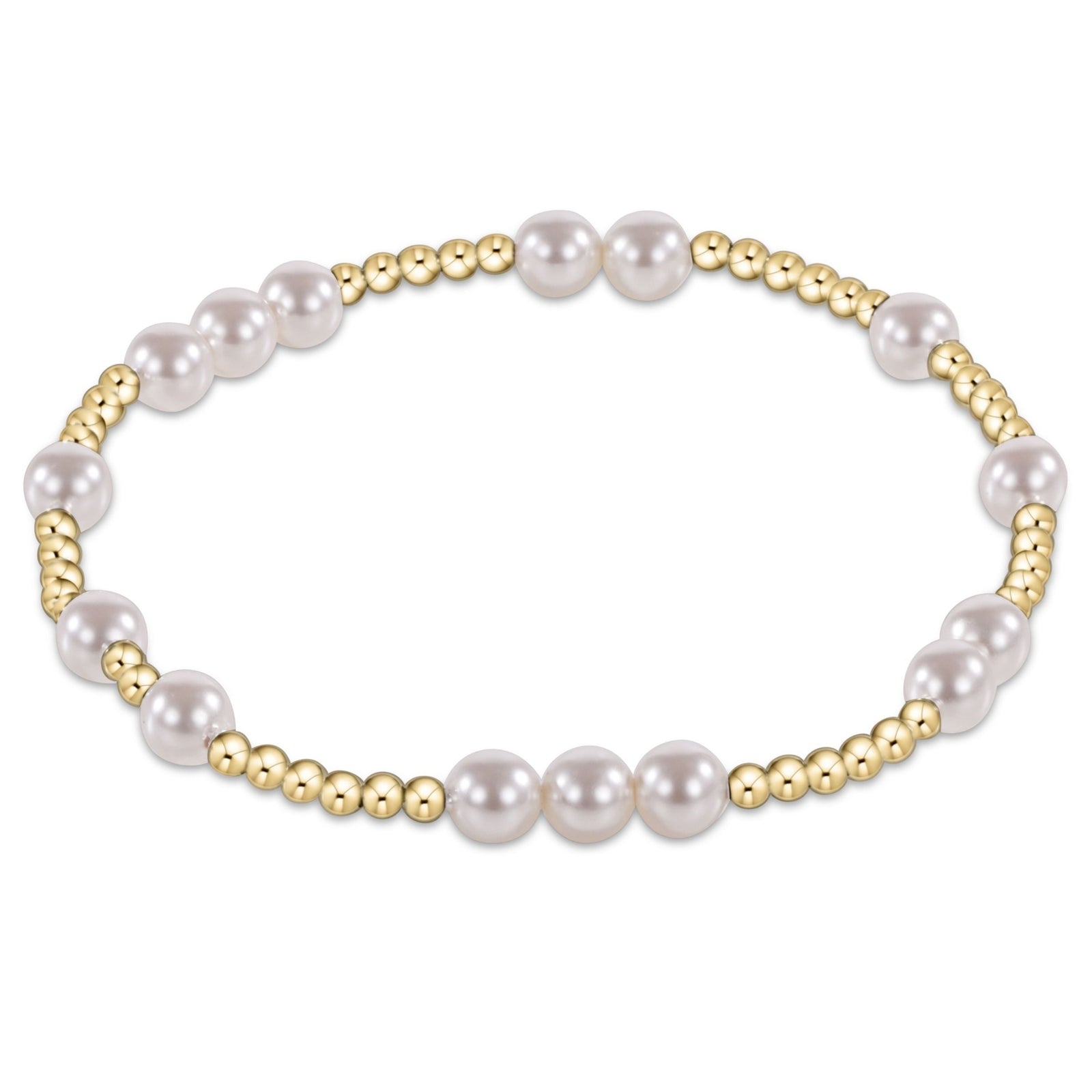 E Newton Hope Unwritten Bead Bracelet - Pearl, view 4