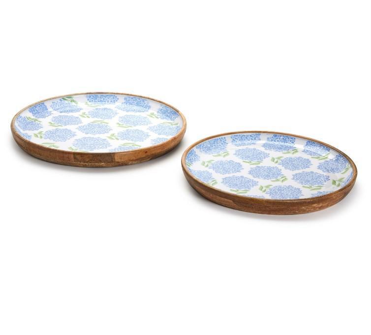 Hydrangea Wood Tray