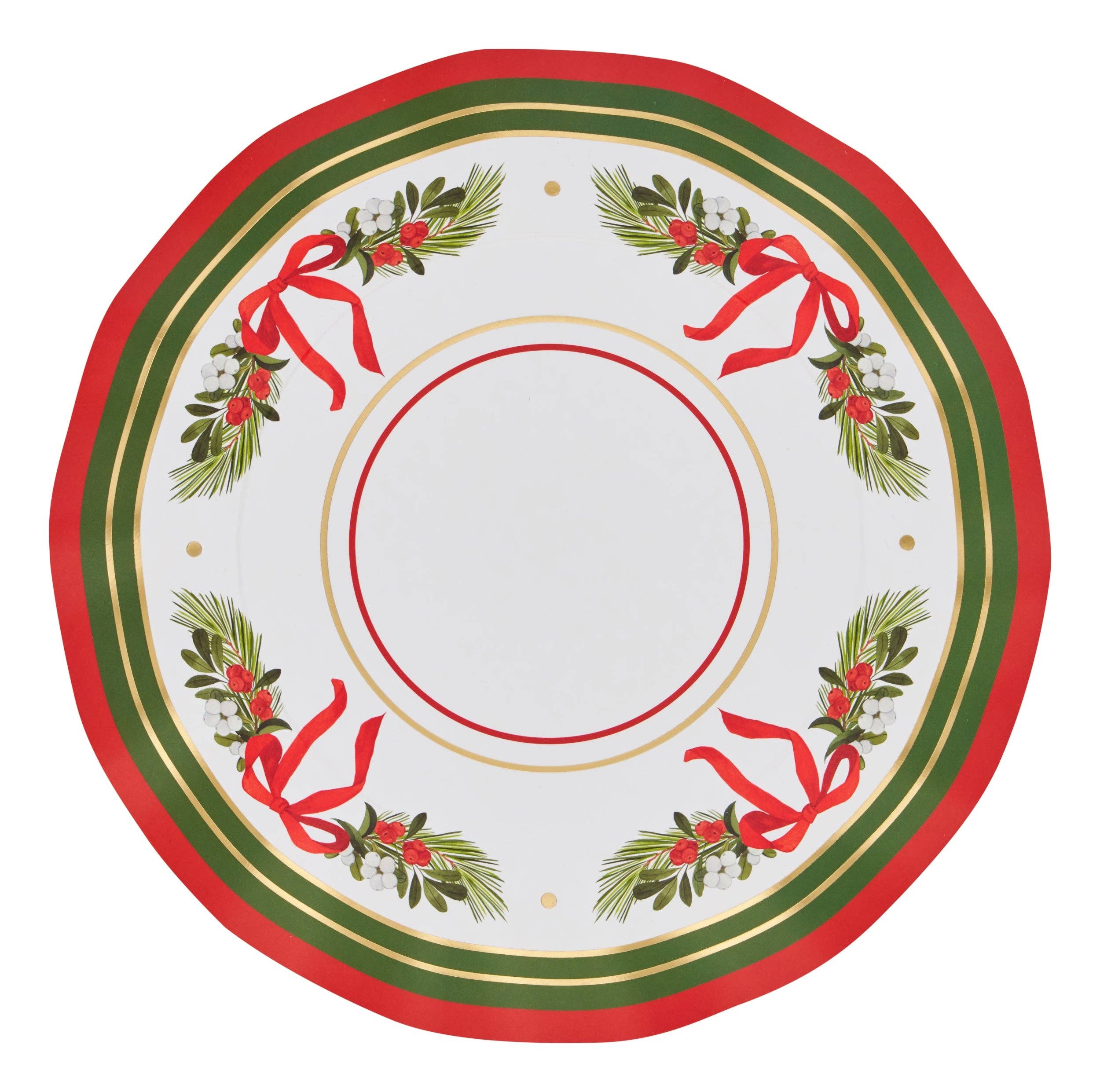 Home for the Holidays Paper Dinner Plate