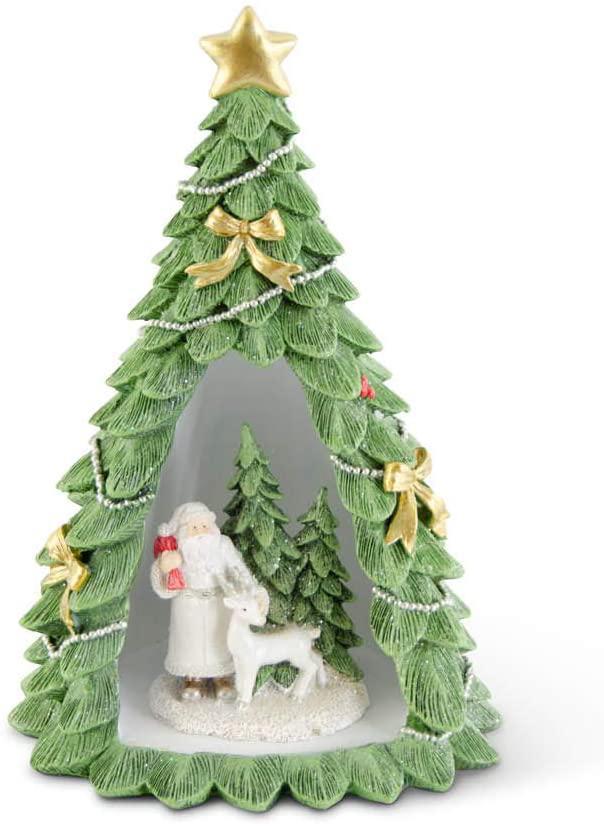 Hollow Christmas Tree w/Santa