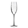 School of Fish Champagne Flute 8oz -Set of 4 Glasses