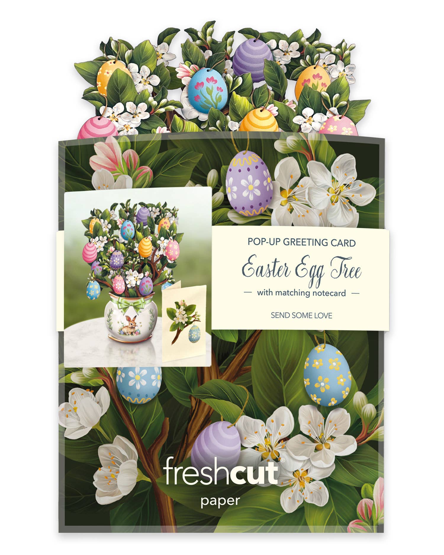 FreshCut Paper Easter Egg Tree Pop-Up Card 3D Card Fabvilla