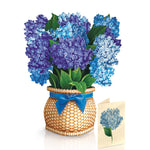 FreshCut Paper Nantucket Hydrangeas Pop-Up Card 3D Fabvilla