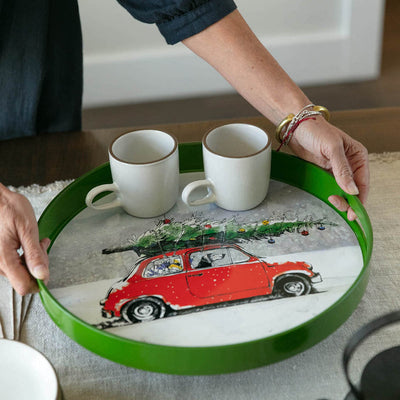 Get Your Paws on the Holiday Hound Round Tray