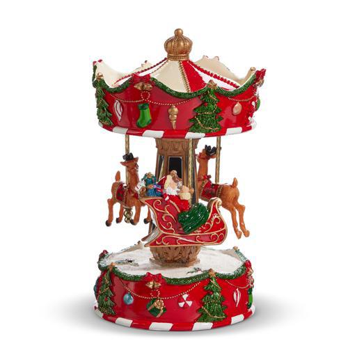 Musical Santa's Sleigh Carousel
