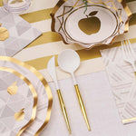 Cutlery White/Gold Handle