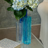 Flora Glass Blue Vase