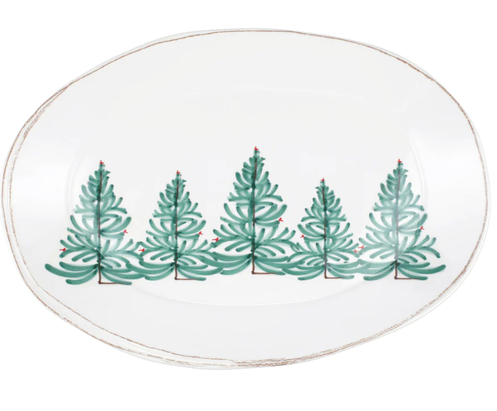 Melamine Lastra Holiday Oval Platter