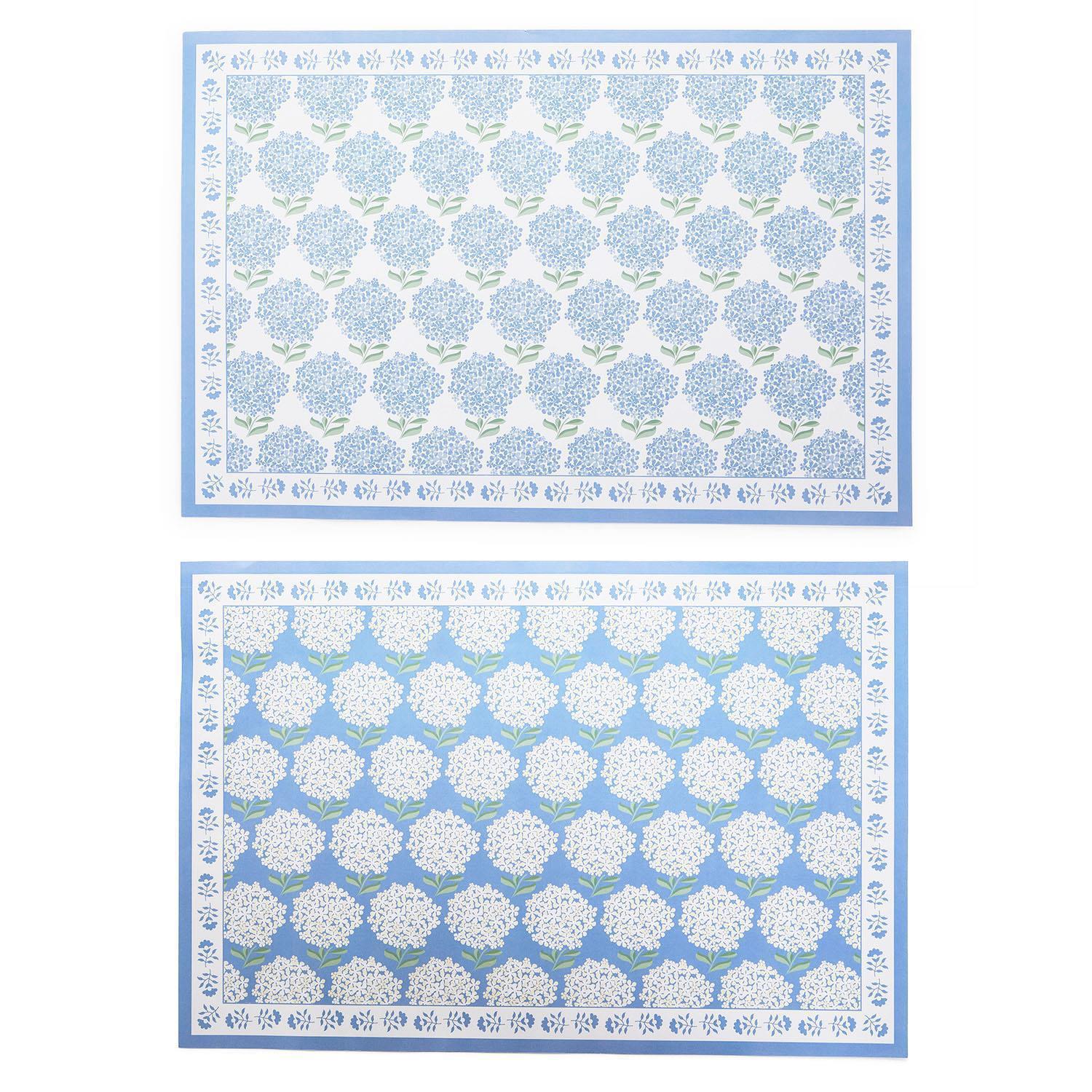 Hydrangea Paper Placemats