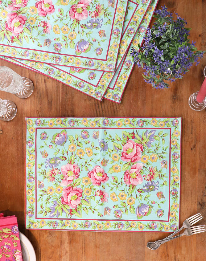 Penny's Patio Aqua Placemats Set of 4