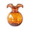 Hibiscus Tortoiseshell Small Vase-Brown