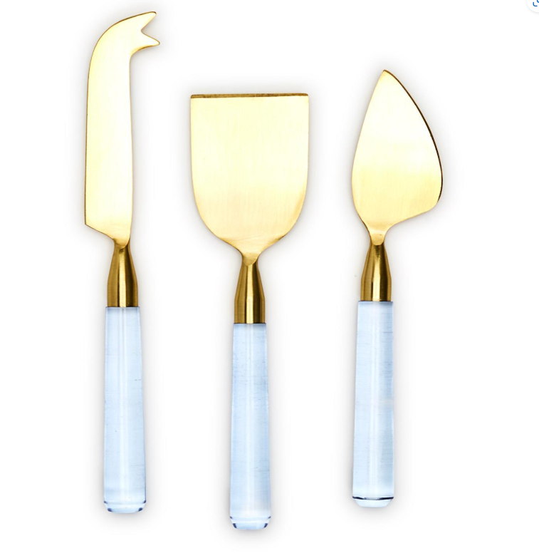 Blue Skies Cheese Knives set