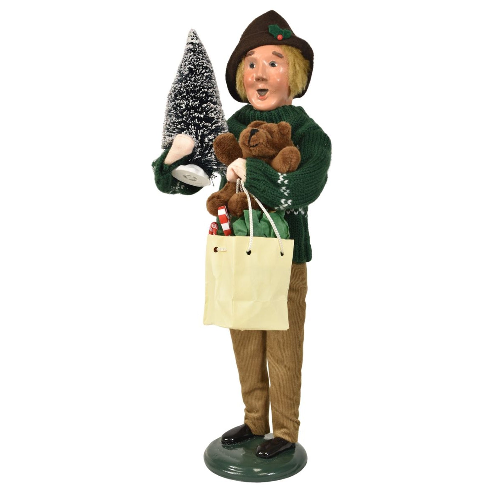 Byers' Choice Shopping Family Man Caroler, view 3