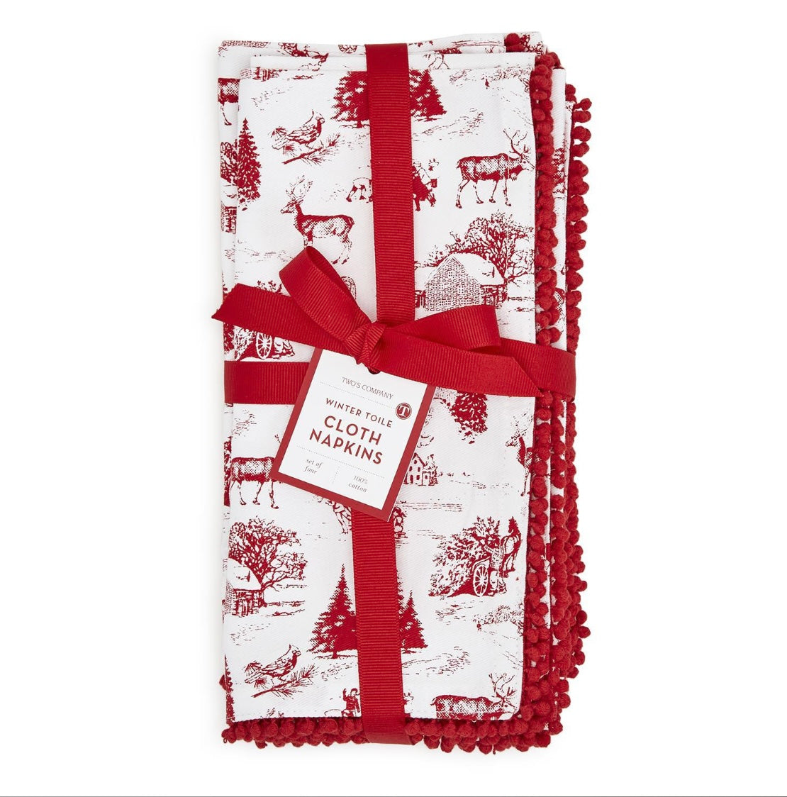 Winter Toile S/4 Napkins