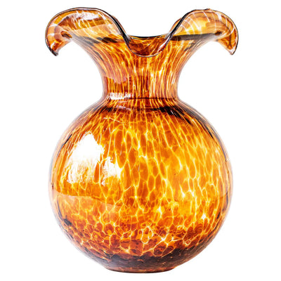 Hibiscus Tortoiseshell Large Vase- Brown