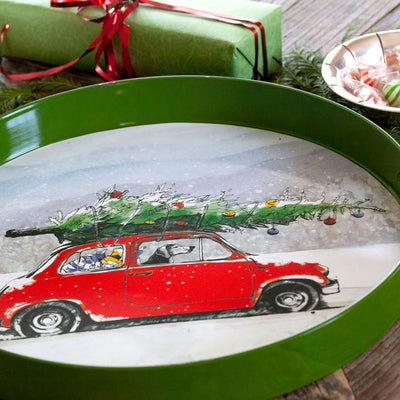 Get Your Paws on the Holiday Hound Round Tray